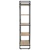 vidaXL Bookcase Solid Firwood and Steel 80x42x180 cm