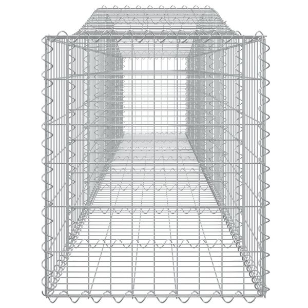 vidaXL Arched Gabion Baskets 5 pcs 400x50x60/80 cm Galvanised Iron
