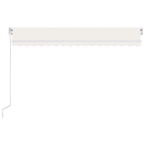 vidaXL Manual Retractable Awning 400x300 cm Cream