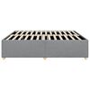 vidaXL Bed Frame without Mattress Light Grey King Fabric