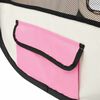 vidaXL Foldable Dog Playpen with Carrying Bag Pink 125x125x61 cm