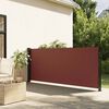 vidaXL Retractable Side Awning Brown 100x300 cm