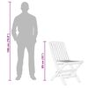 vidaXL Folding Garden Chairs 6 pcs 47x47x89 cm Solid Wood Teak