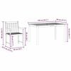 vidaXL Garden Dining Set 5 pcs Brown Solid acacia wood