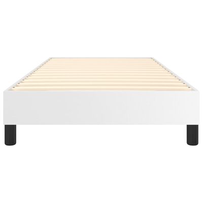 vidaXL Box Spring Bed Frame White 100x203 cm Twin XL Faux Leather