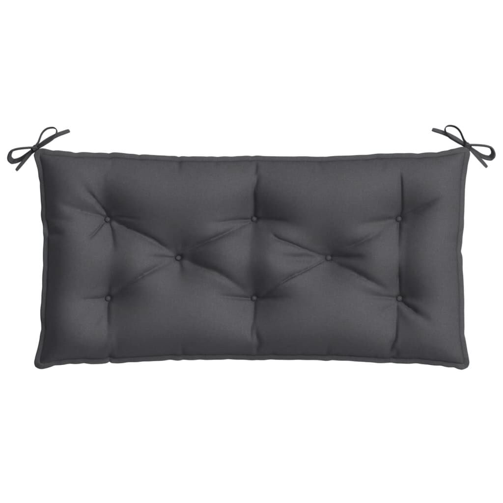 vidaXL Garden Bench Cushion Melange Anthracite 100x50x7 cm Fabric