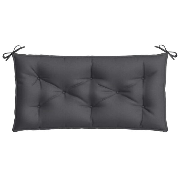 vidaXL Garden Bench Cushion Melange Anthracite 100x50x7 cm Fabric