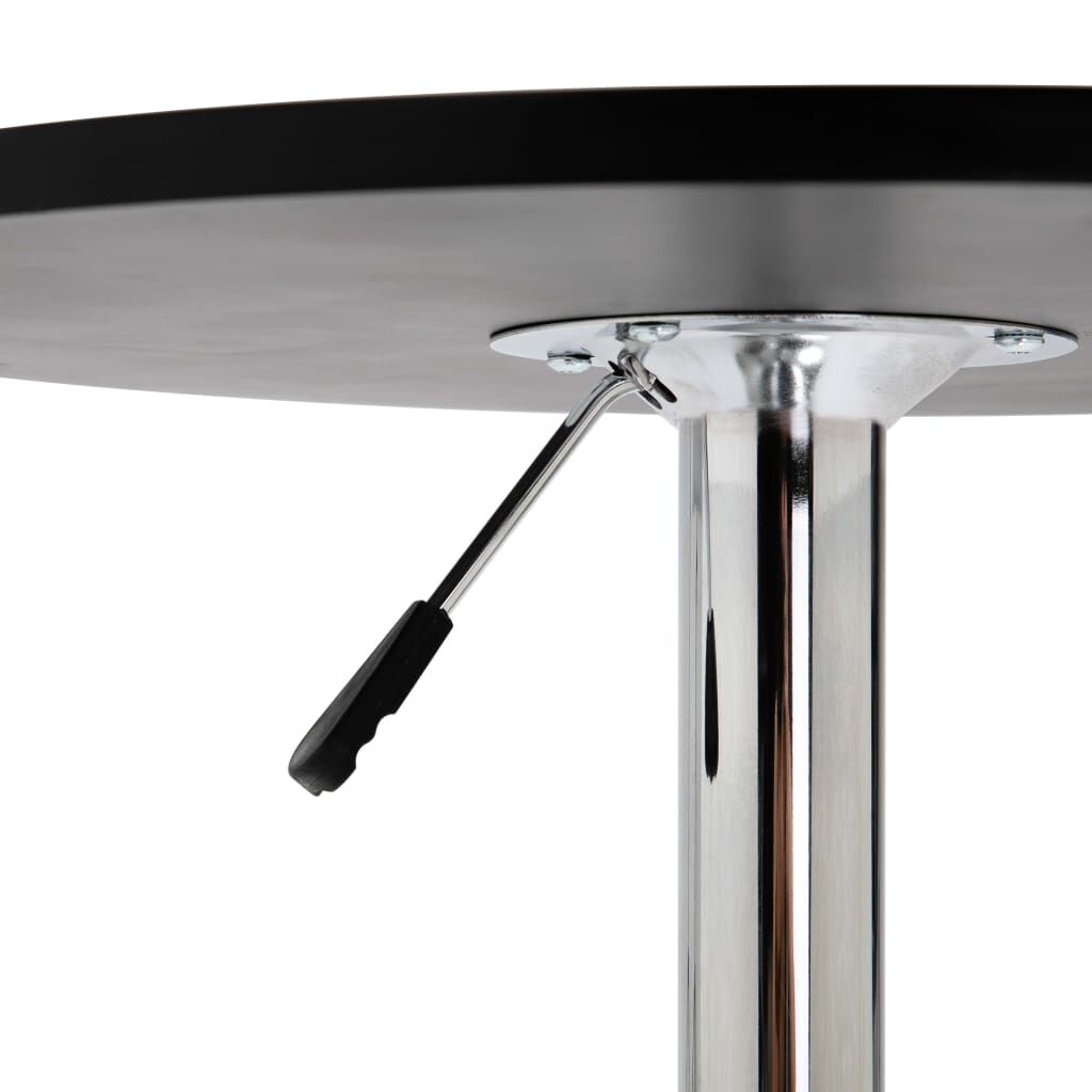 vidaXL 3 Piece Bar Set Black and Dark Grey