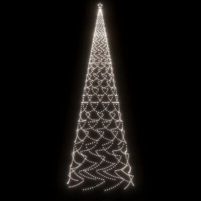 vidaXL Christmas Tree with Spike Cold White 3000 LEDs 800 cm