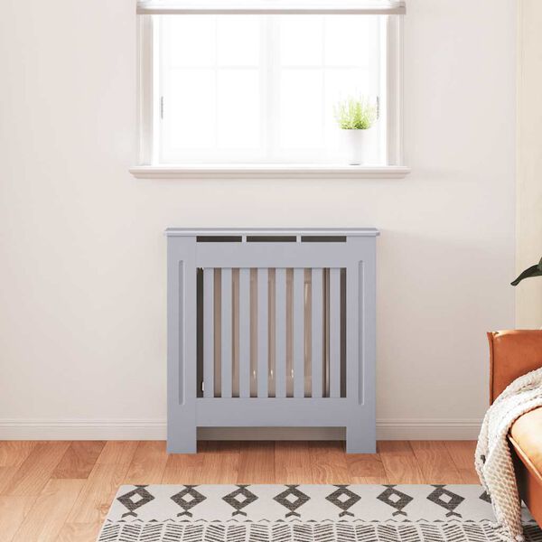 vidaXL MDF Radiator Cover Grey 78 cm