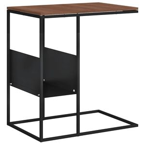 vidaXL Side Table Black 55x36x59.5 cm Engineered Wood