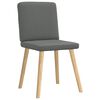 vidaXL Dining Chairs 2 pcs Dark Grey Fabric