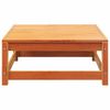 vidaXL Garden Sofa Armless with Footstool Wax Brown Solid Wood Pine