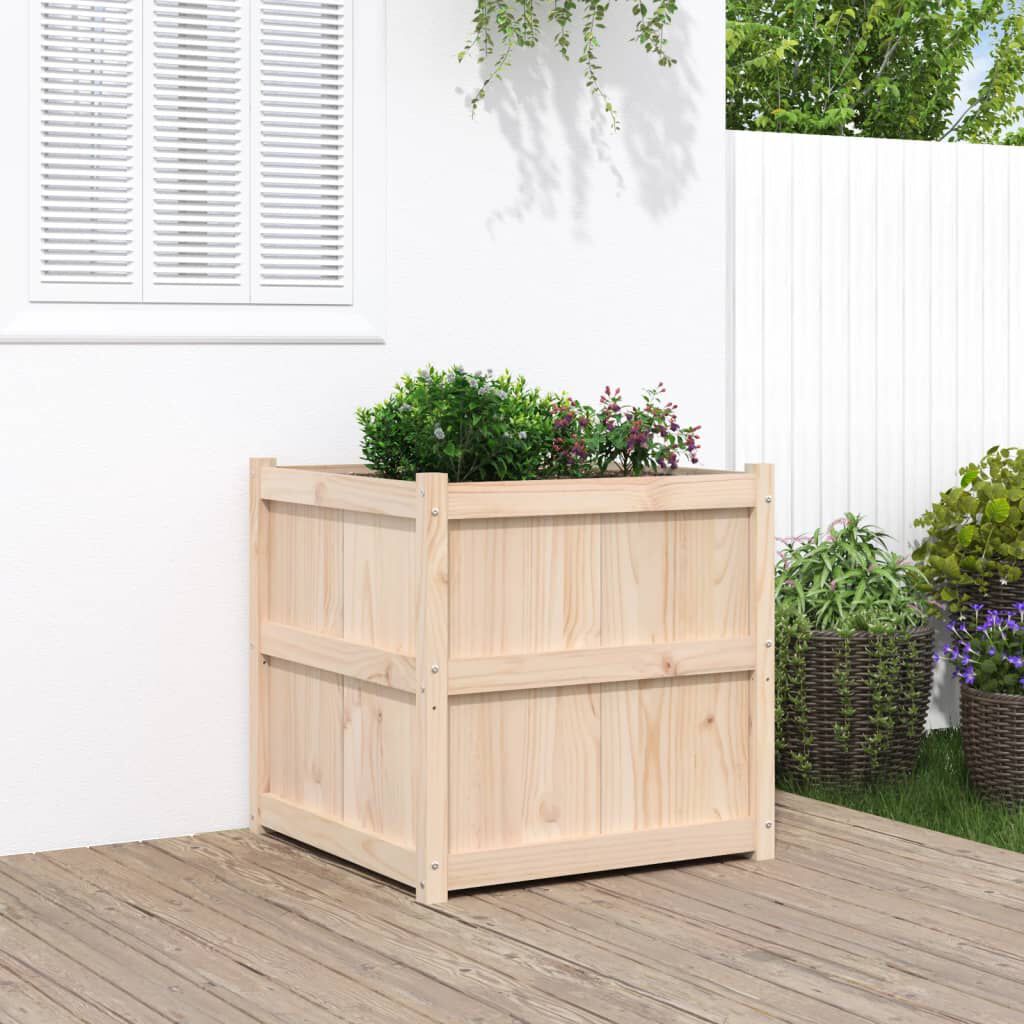 vidaXL Garden Planter 70x70x70 cm Solid Wood Pine