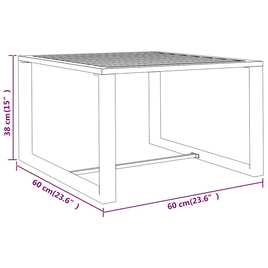 vidaXL Coffee Table Aluminium Anthracite