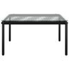 vidaXL 6 Piece Garden Lounge Set with Cushions Black PVC