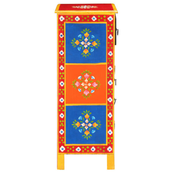 vidaXL Hand Painted Sideboard 60x30x75 cm Solid Mango Wood