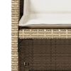 vidaXL Garden Chairs with Cushions 4 pcs Beige Poly Rattan