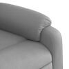 vidaXL Electric Recliner Chair Light Grey Fabric
