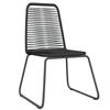 vidaXL 3 Piece Garden Dining Set Black
