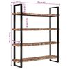 vidaXL 4-Tier Bookcase 160x40x180 cm Solid Reclaimed Wood