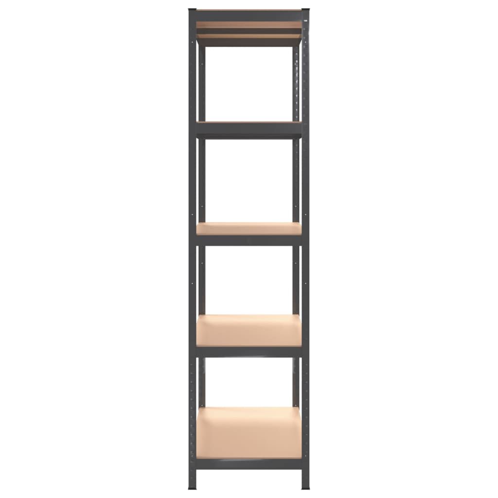vidaXL 5-Layer Storage Shelf Anthracite Steel&Engineered Wood