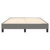 vidaXL Box Spring Bed Frame Dark Grey Double Fabric