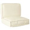 vidaXL Pallet Cushion Set 2 pcs Cream Oxford Fabric