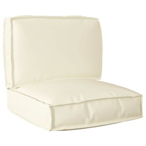 vidaXL Pallet Cushion Set 2 pcs Cream Oxford Fabric
