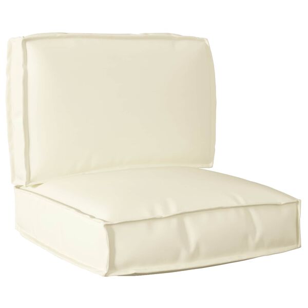 vidaXL Pallet Cushion Set 2 pcs Cream Oxford Fabric