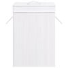 vidaXL Bamboo Laundry Basket White 72 L