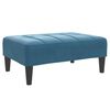 vidaXL 2-Seater Sofa Bed with Footstool Dark Grey Velvet