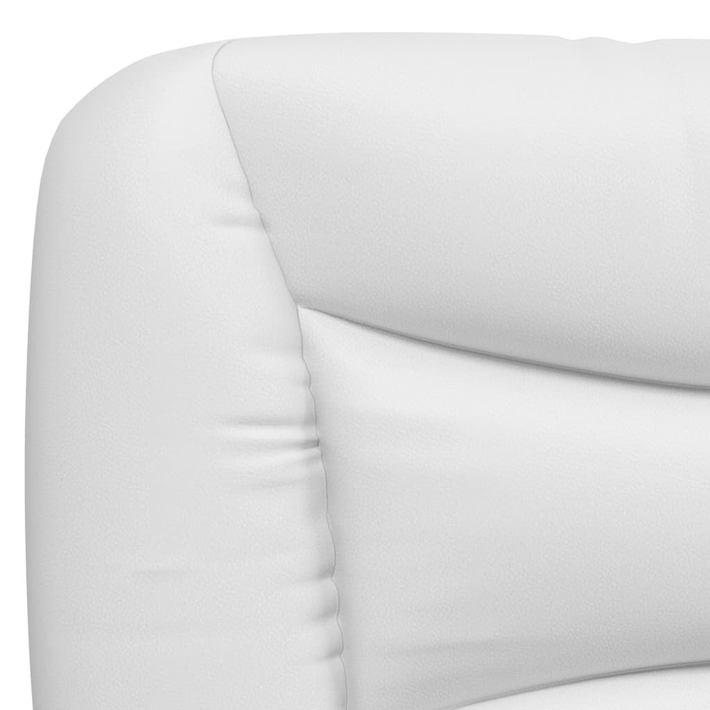 vidaXL Bed Frame without Mattress White 137x187 cm Double Faux Leather