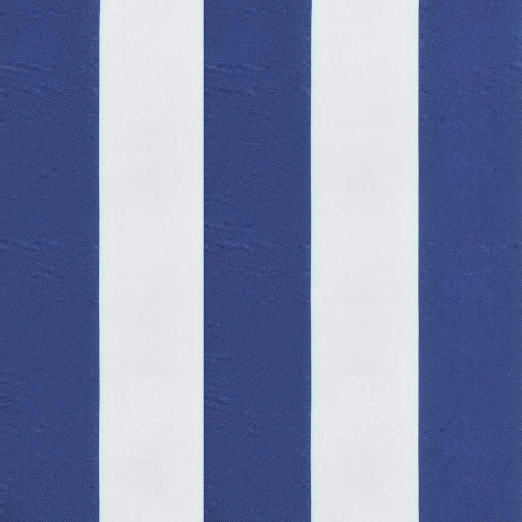 vidaXL Garden Bench Cushions 2pcs Blue&White Stripe 200x50x7cm Fabric