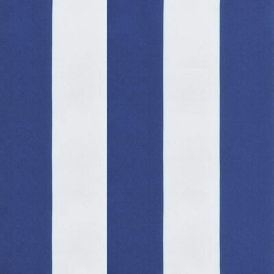 vidaXL Garden Bench Cushions 2pcs Blue&White Stripe 200x50x7cm Fabric
