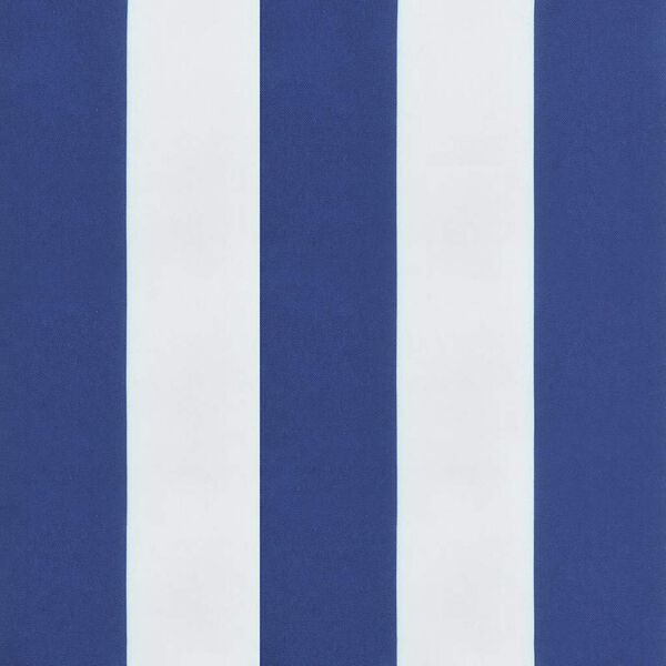 vidaXL Garden Bench Cushions 2pcs Blue&White Stripe 200x50x7cm Fabric