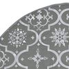 vidaXL Luxury Christmas Tree Skirt with Sock Grey 150 cm Fabric