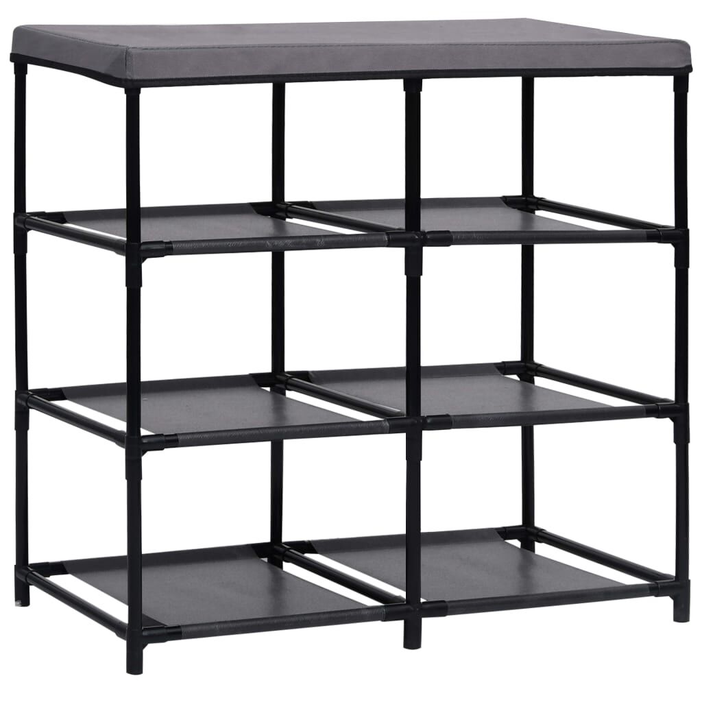 vidaXL Storage Cabinet with 6 Drawers 55x29x55 cm Grey Steel