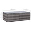 vidaXL 8 Piece Garden Lounge Set with Cushions Poly Rattan Grey