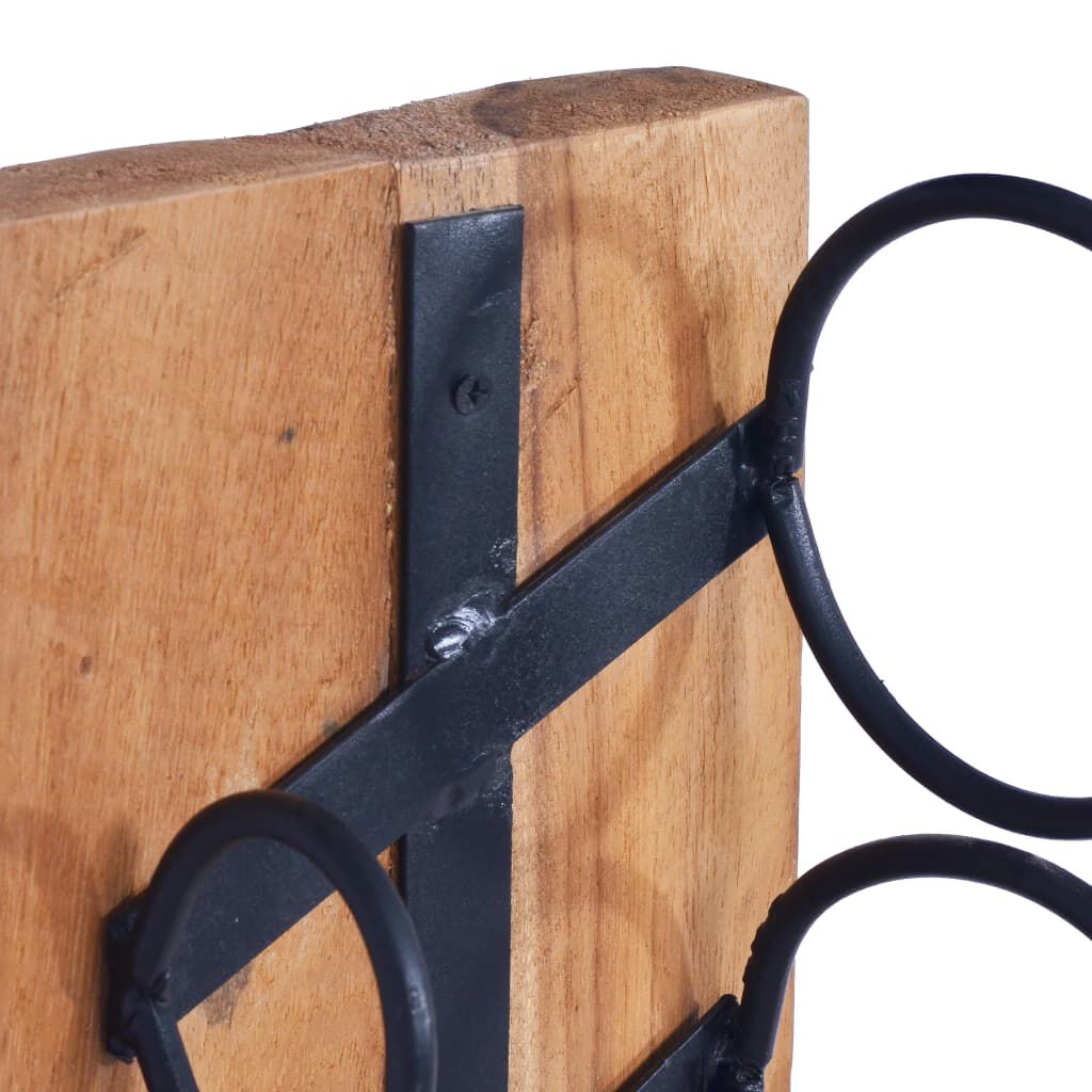 vidaXL Wine Rack for 6 Bottles 35x35x100 cm Solid Teak Wood