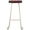vidaXL Gavin Bar Stools 2 pcs Solid Mango Wood