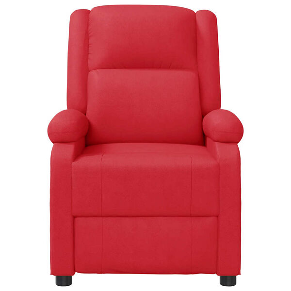 vidaXL Massage Recliner Red Faux Leather