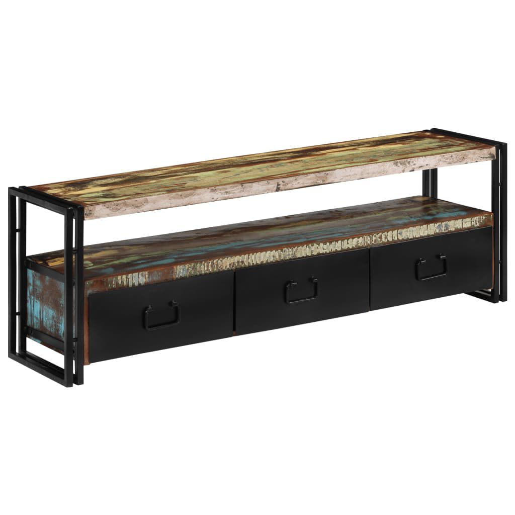 vidaXL TV Cabinet Solid Reclaimed Wood 120x30x40 cm