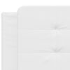 vidaXL Bed Frame with LED without Mattress "Zadar" White 152x203 cm