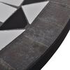 vidaXL Bistro Table Black and White 60 cm Mosaic