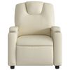 vidaXL Recliner Chair Cream Faux Leather