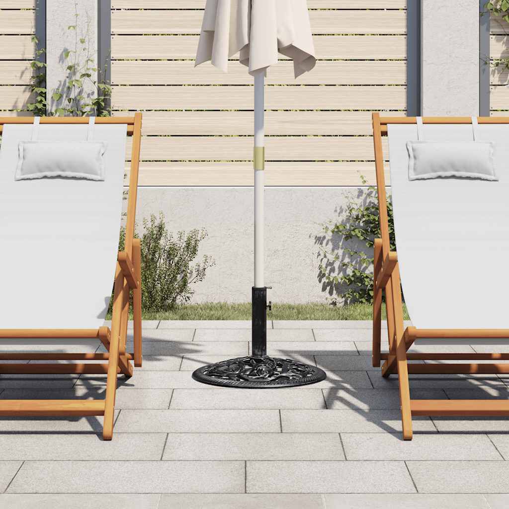 vidaXL Umbrella Base Black 48x48x33 cm Cast Iron