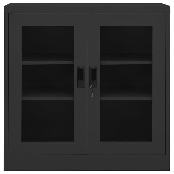 vidaXL Office Cabinet Anthracite 90x40x90 cm Steel