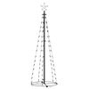vidaXL Christmas Cone Tree Cold White 84 LEDs Decoration 50x150 cm