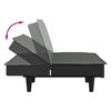 vidaXL Sofa Bed Dark Grey Fabric
